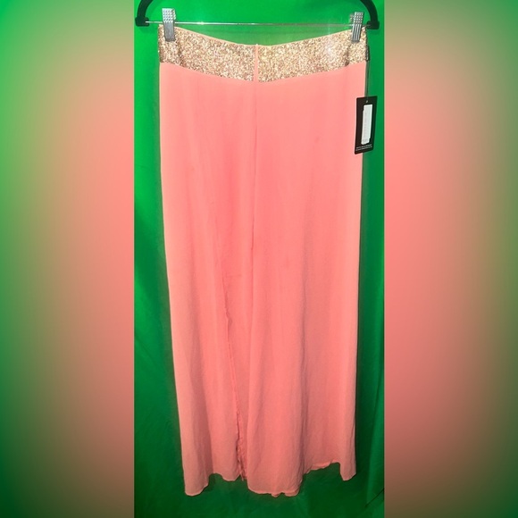 NWT Pretty Little Thing Peach & Gold Women's Swim Bikini 3 Piece Set size 6-FLAW - Picture 12 of 15